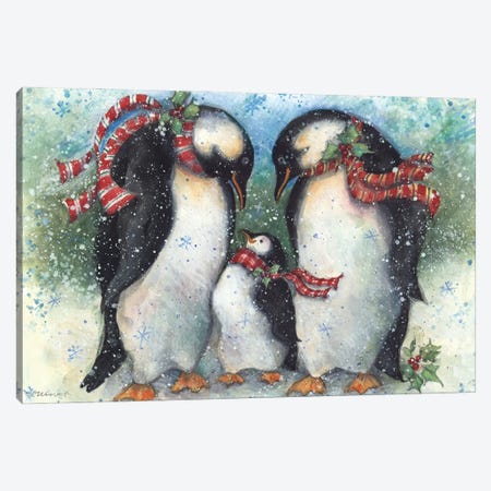 Penguins I Canvas Print #SWG164} by Susan Winget Canvas Art Print