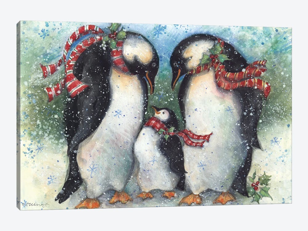 Penguins I by Susan Winget 1-piece Canvas Artwork