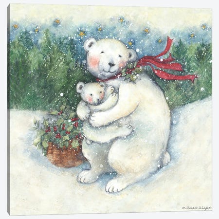 Polar Bear I Canvas Print #SWG171} by Susan Winget Canvas Print