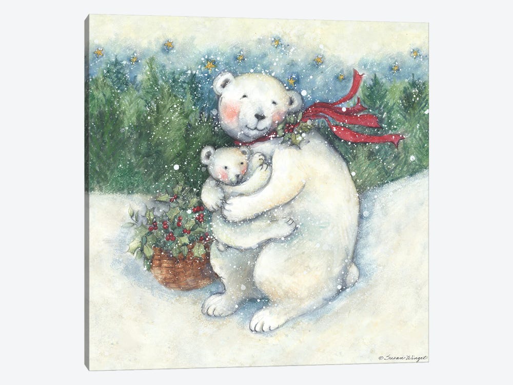 Polar Bear I by Susan Winget 1-piece Canvas Art