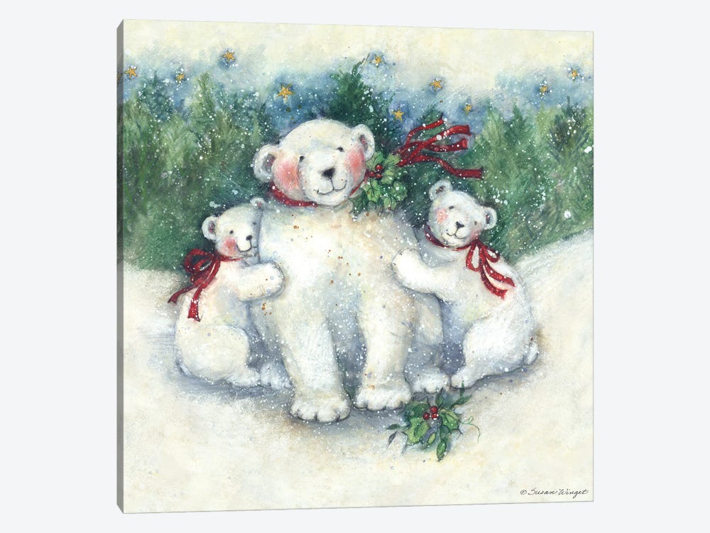 Polar Bears by Susan Winget 1-piece Art Print