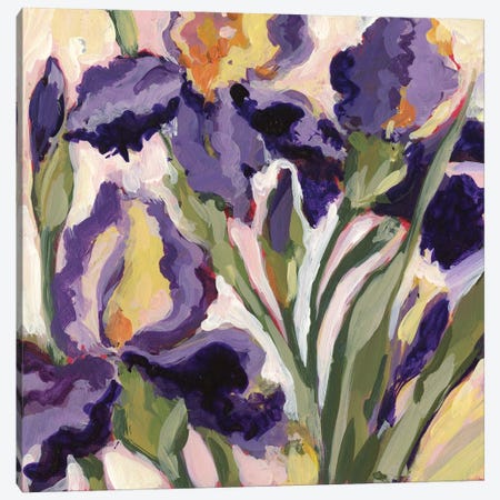 Purple Iris Canvas Print #SWG178} by Susan Winget Canvas Print