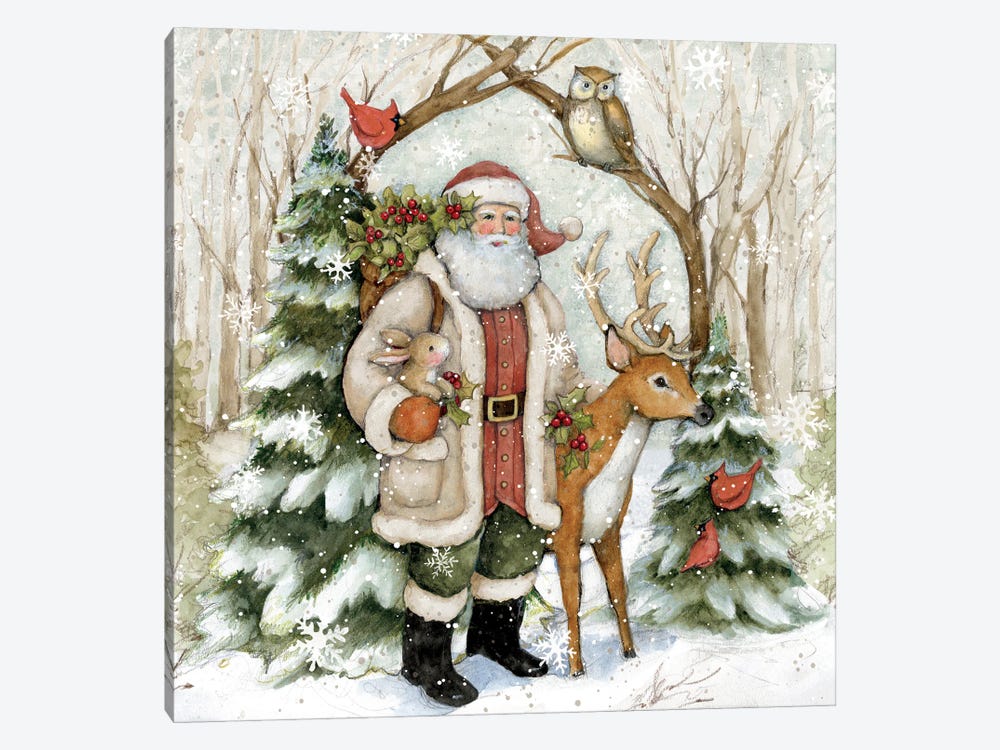 Santa With Arch by Susan Winget 1-piece Canvas Wall Art