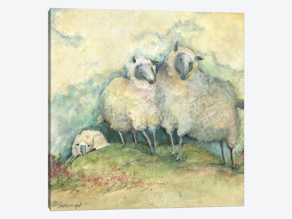 Sheep by Susan Winget 1-piece Canvas Art