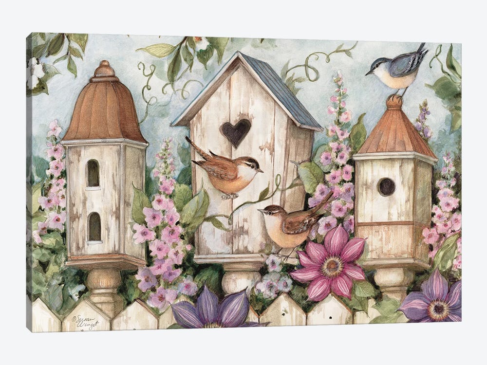 Spring Birdhouse I by Susan Winget 1-piece Canvas Wall Art