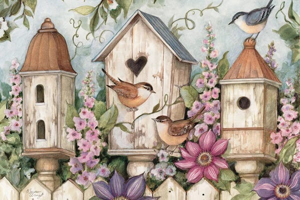 Gardening: Spring Birdhouse I by Susan Winget