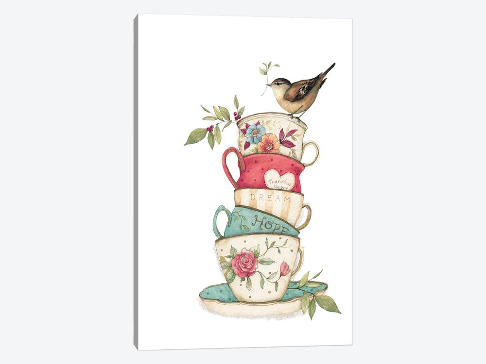 Teacup Stacks 2 Icon by Susan Winget 1-piece Art Print