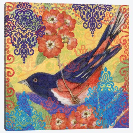 Towhee Canvas Print #SWG212} by Susan Winget Canvas Artwork