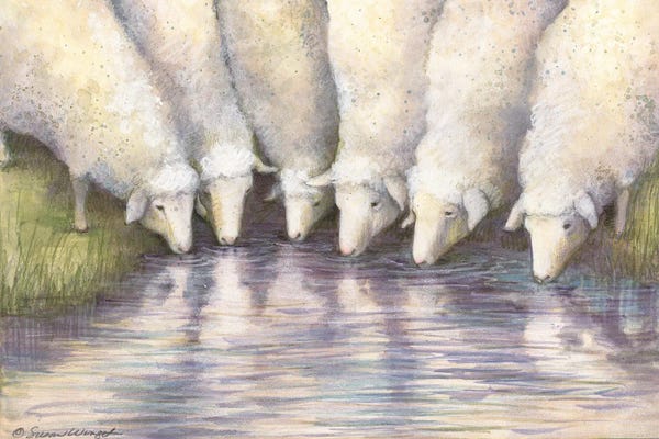 Susan Winget: Watering Hole Friends by Susan Winget