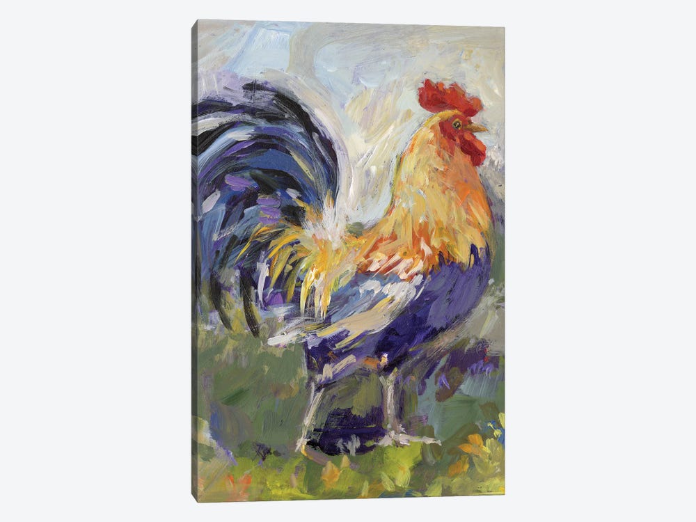 Yellow Rooster by Susan Winget 1-piece Canvas Wall Art