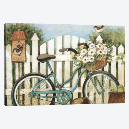 Blue Bicycle Canvas Print #SWG31} by Susan Winget Canvas Print