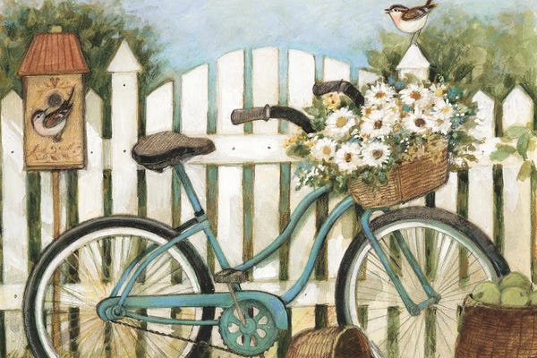 Susan Winget: Blue Bicycle by Susan Winget
