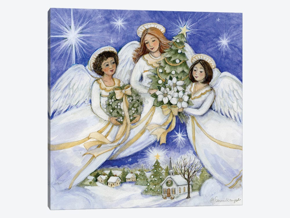 Angel Trio by Susan Winget 1-piece Canvas Print