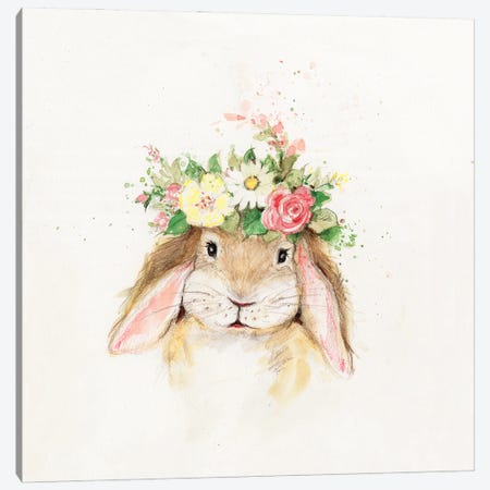 Bunny I Canvas Print #SWG41} by Susan Winget Canvas Wall Art