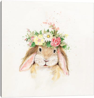 Bunny I Canvas Art Print - Easter Art