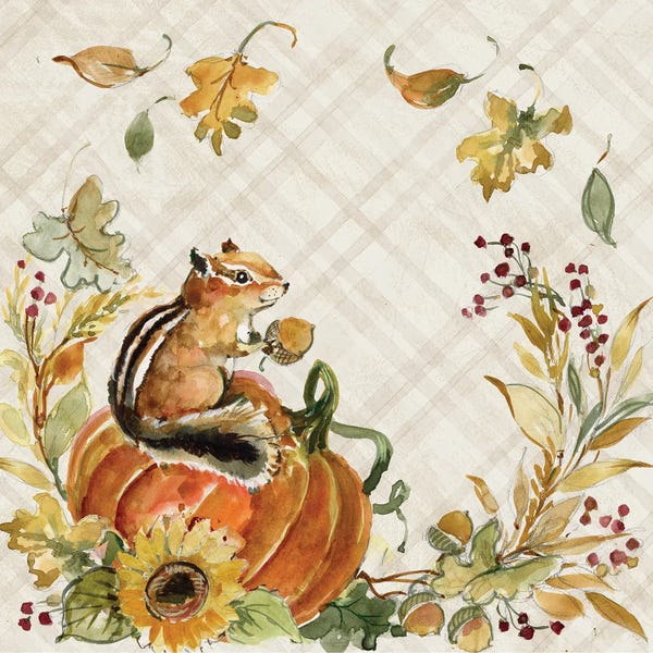 Susan Winget: Chipmunk Pumpkin by Susan Winget