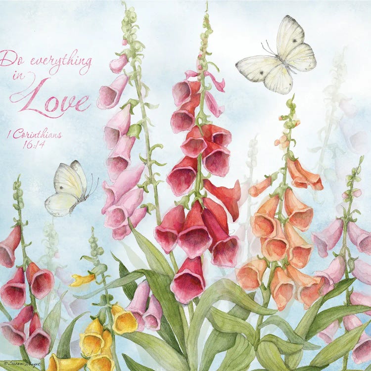 Colorful Fox Gloves by Susan Winget wall art