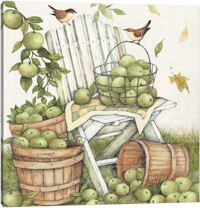 Apple Chair Canvas Art Print - Apple Art