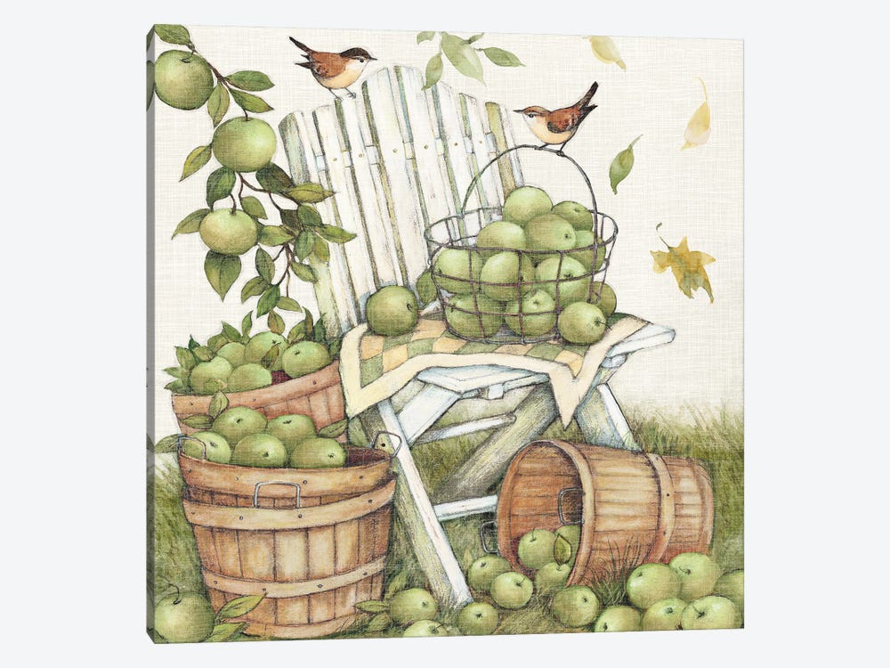 Apple Chair by Susan Winget 1-piece Canvas Print