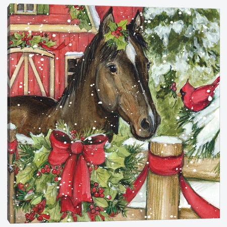 Dark Horse Canvas Print #SWG64} by Susan Winget Canvas Art Print