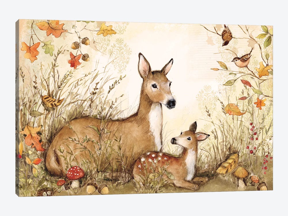 Deer-Horizontal by Susan Winget 1-piece Art Print