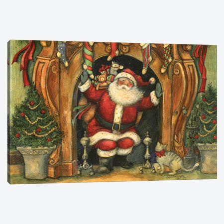 Down The Chimney Canvas Print #SWG75} by Susan Winget Canvas Wall Art