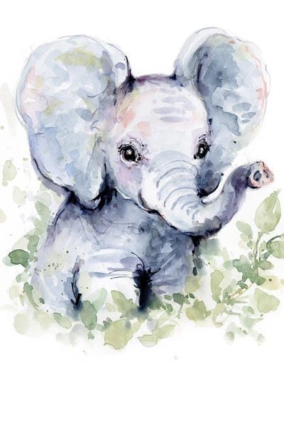 Elephant by Susan Winget framed wall art