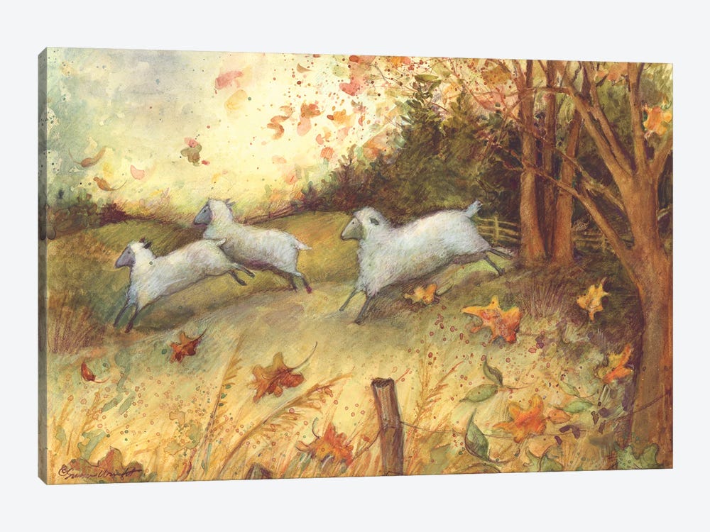 Fall Sheep by Susan Winget 1-piece Canvas Print