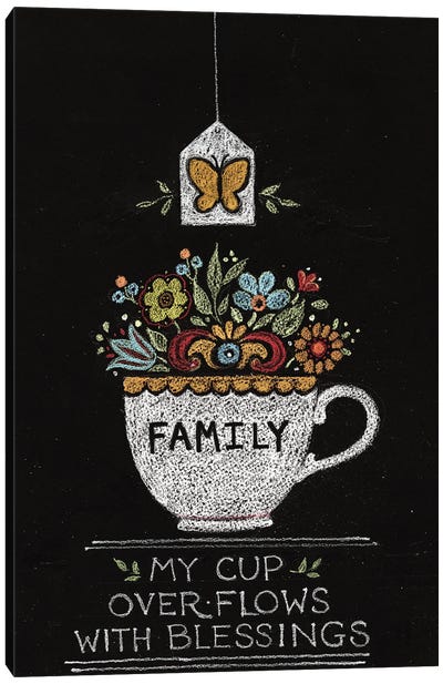 Family Canvas Art Print - Tea Art