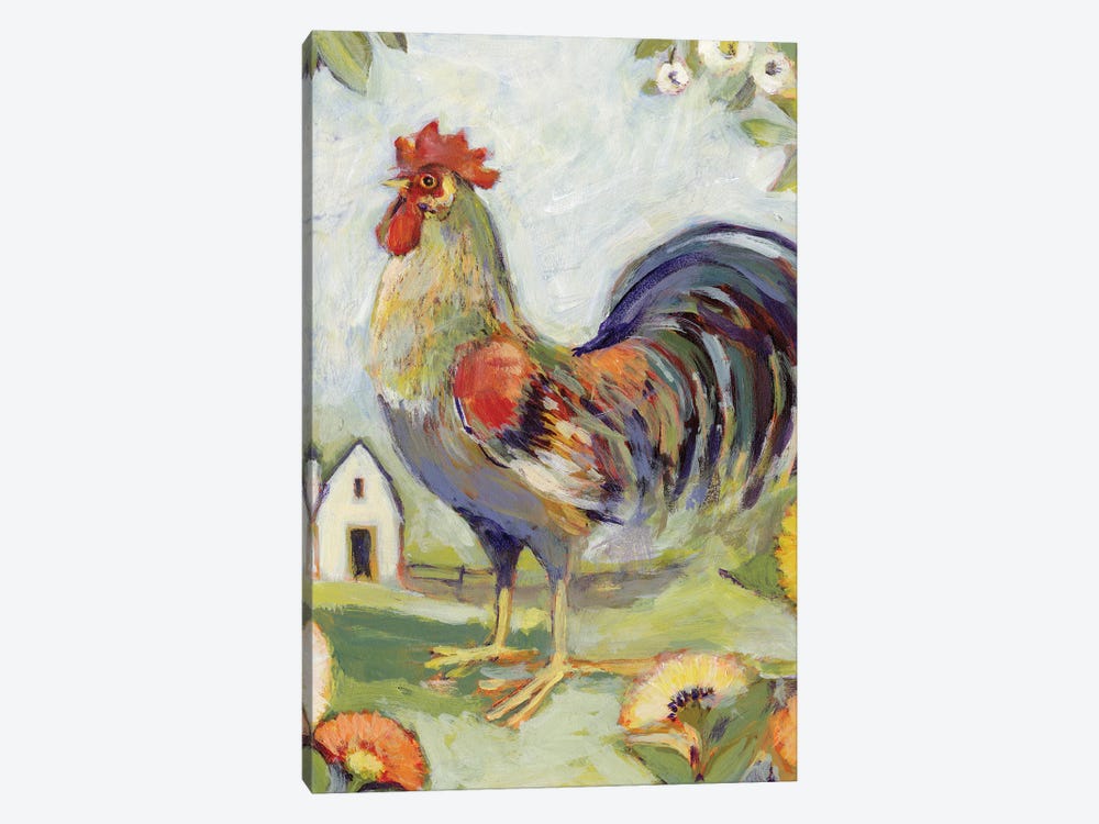 Farm House Rooster by Susan Winget 1-piece Canvas Artwork