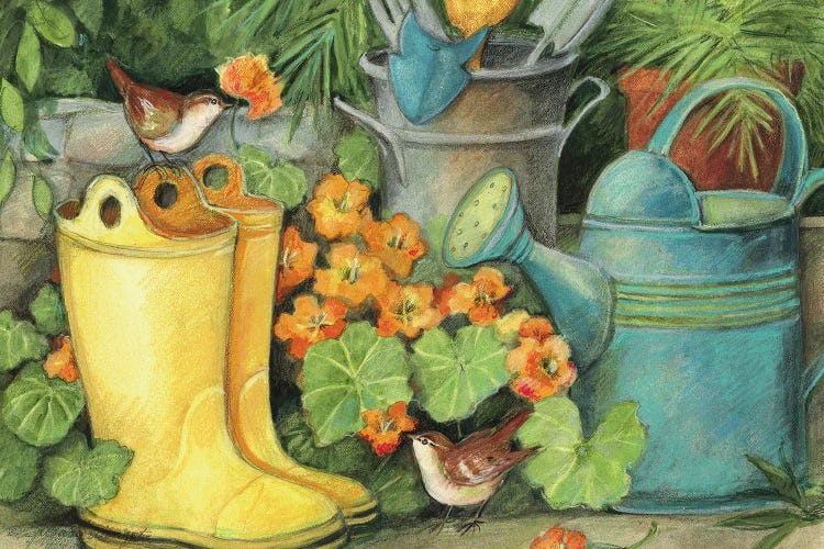 Garden Boots by Susan Winget wall art