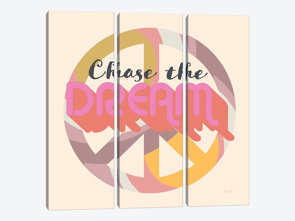 Chase The Dream by Evelia Designs 3-piece Canvas Wall Art