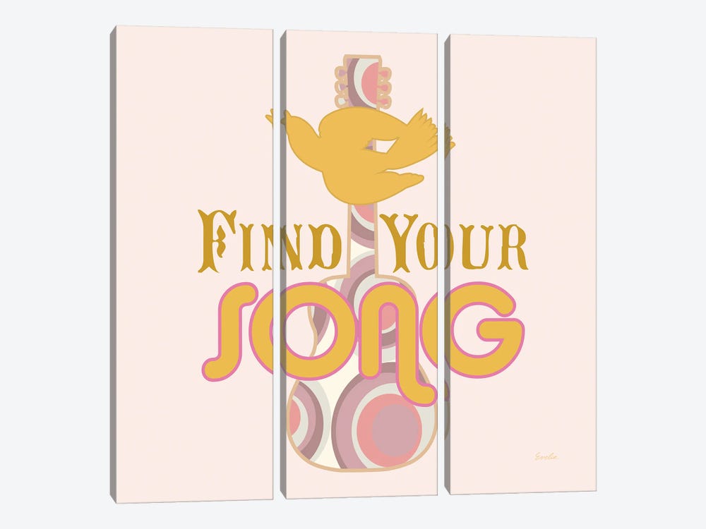 Find Your Song by Evelia Designs 3-piece Art Print