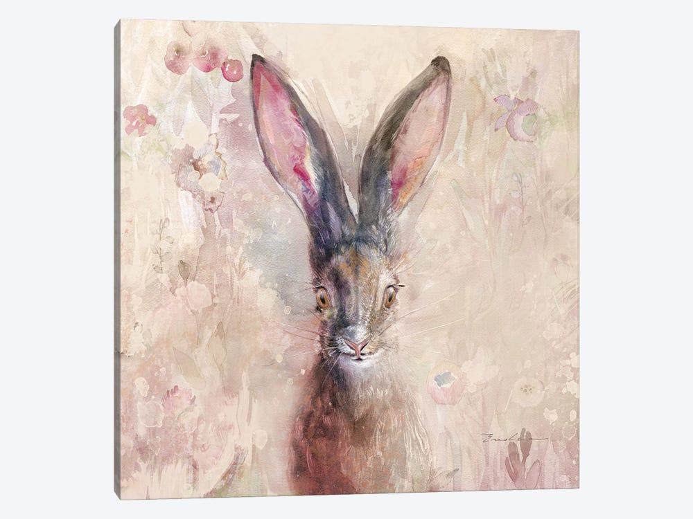 Hare On The Prairie by Evelia Designs 1-piece Canvas Wall Art