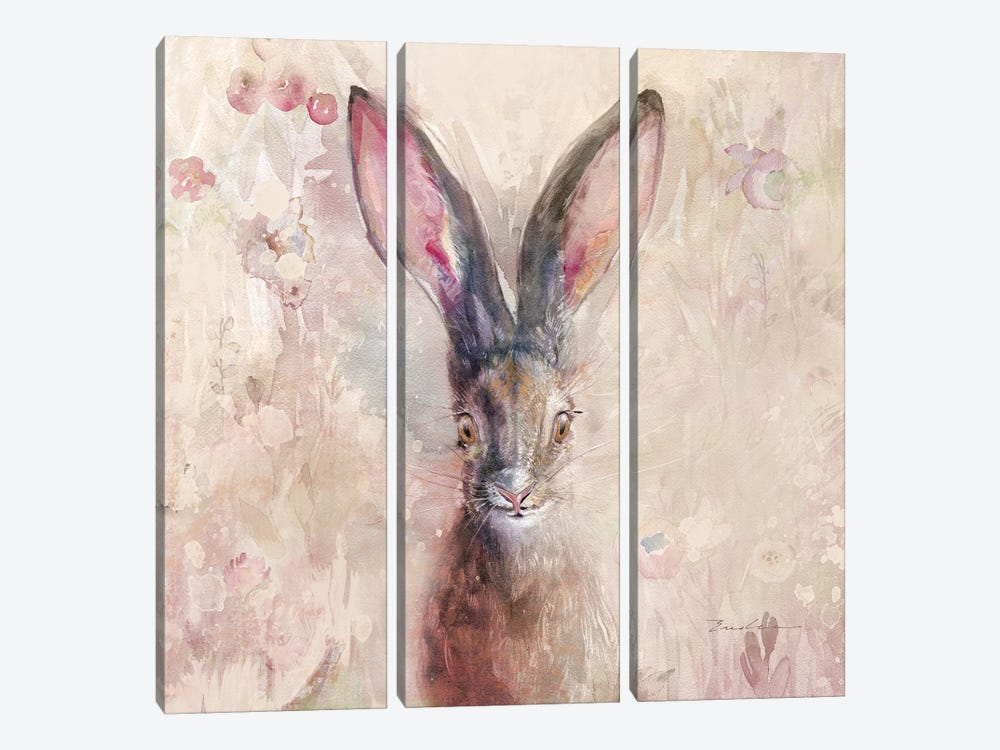 Hare On The Prairie 3-piece Canvas Wall Art