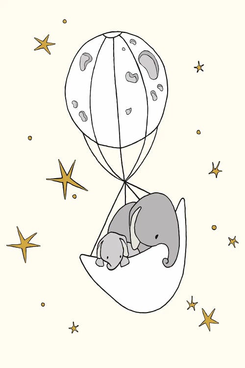 Elephant Moon Balloon