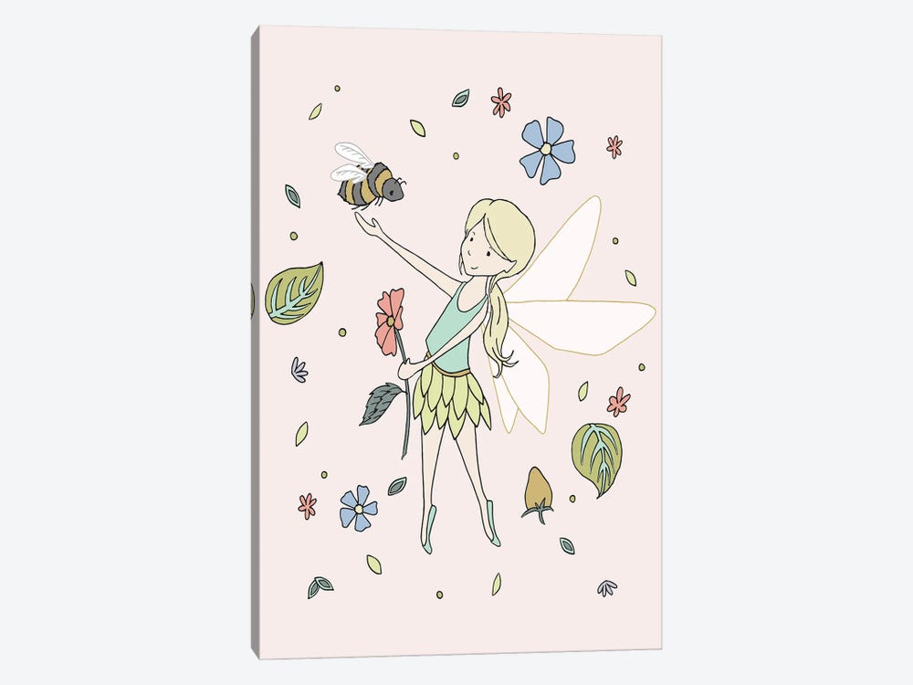 Fairy And Bumblebee by Sweet Melody Designs 1-piece Art Print