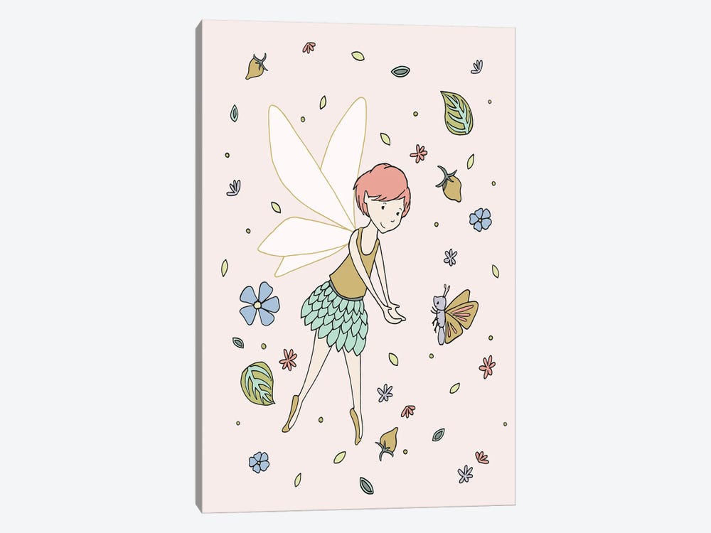 Fairy And Butterfly by Sweet Melody Designs 1-piece Canvas Art