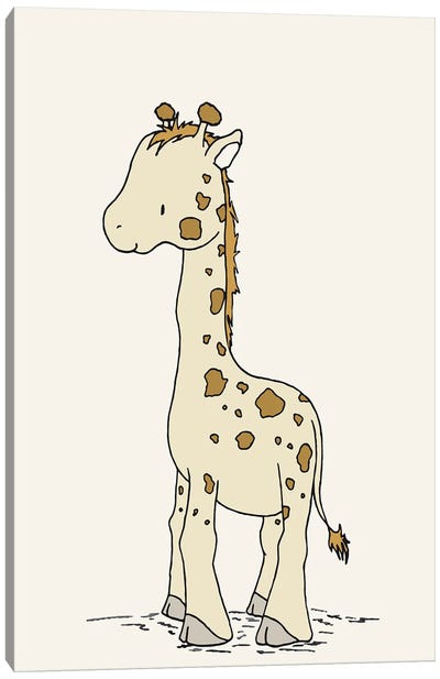 Giraffe Little Giraffe Canvas Art Print - Sweet Melody Designs