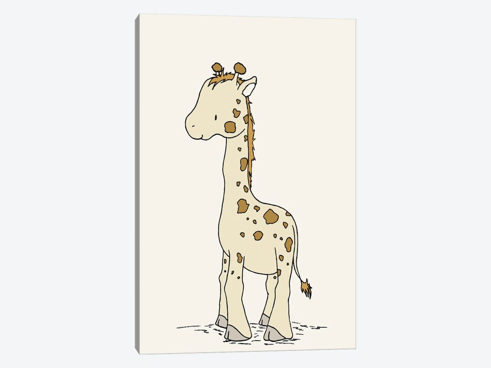 Giraffe Little Giraffe by Sweet Melody Designs 1-piece Canvas Art