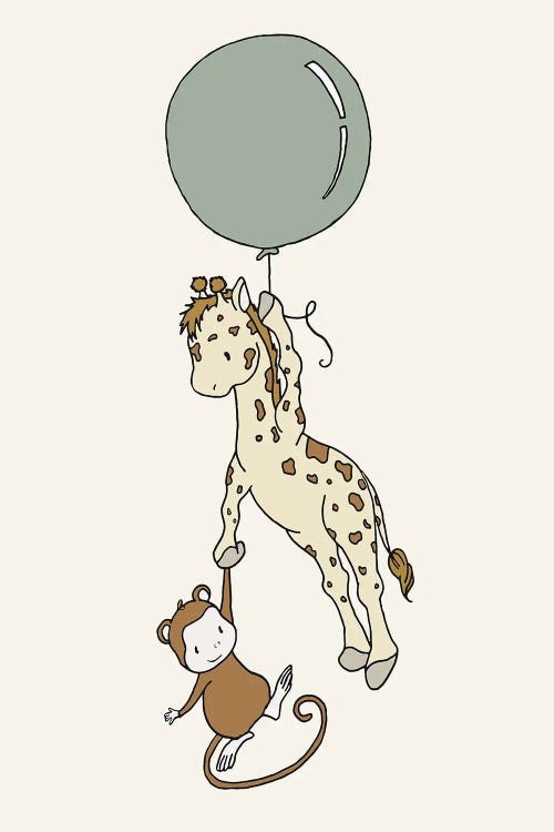 Giraffe Monkey Balloon