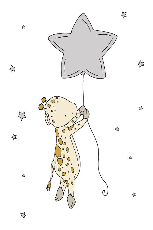 Giraffe Star Balloon