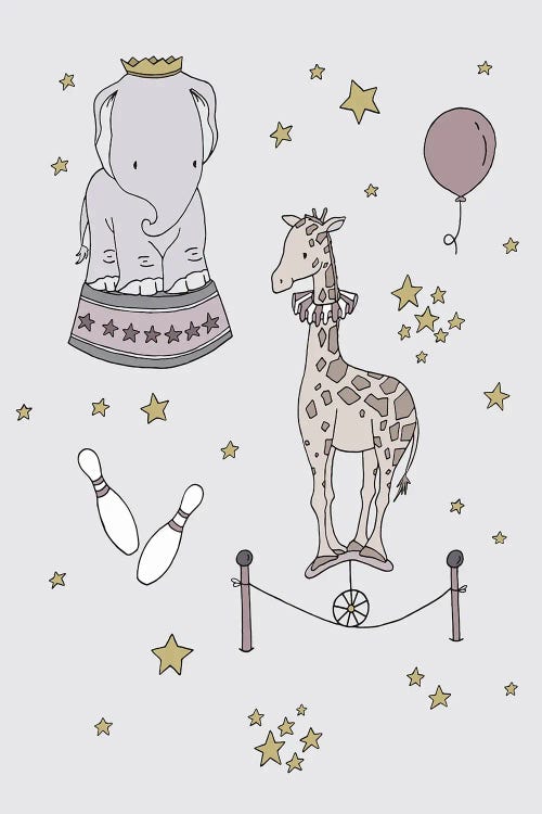 Circus Dreams Elephant Giraffe