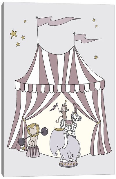 Circus Dreams Tent Canvas Art Print - Sweet Melody Designs