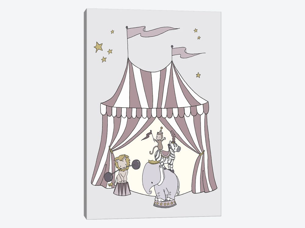 Circus Dreams Tent by Sweet Melody Designs 1-piece Canvas Print