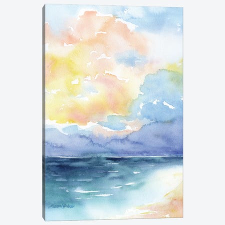 Colorful Ocean Canvas Print #SWO102} by Susan Windsor Art Print