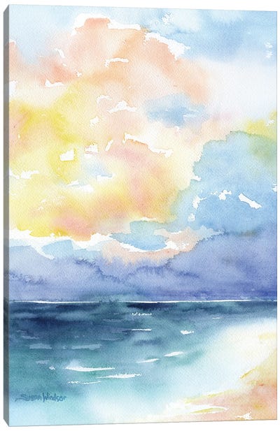 Colorful Ocean Canvas Art Print - Susan Windsor