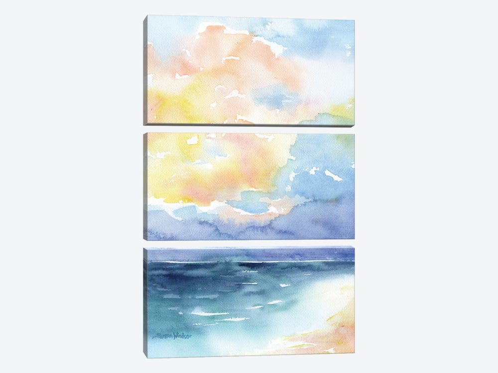 Colorful Ocean by Susan Windsor 3-piece Canvas Print