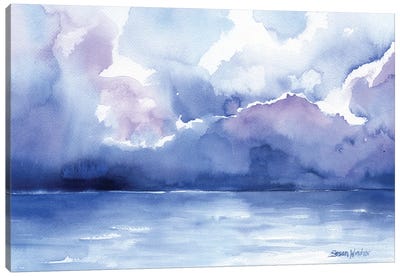 Stormy Ocean Canvas Art Print - Susan Windsor