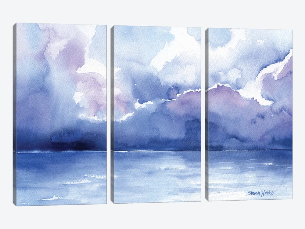 Stormy Ocean by Susan Windsor 3-piece Canvas Wall Art